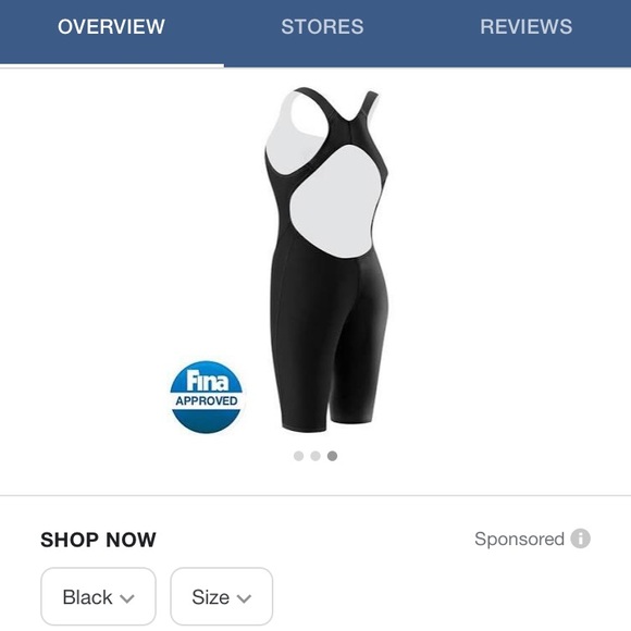 Speedo LZR size 25 all black - Picture 1 of 3